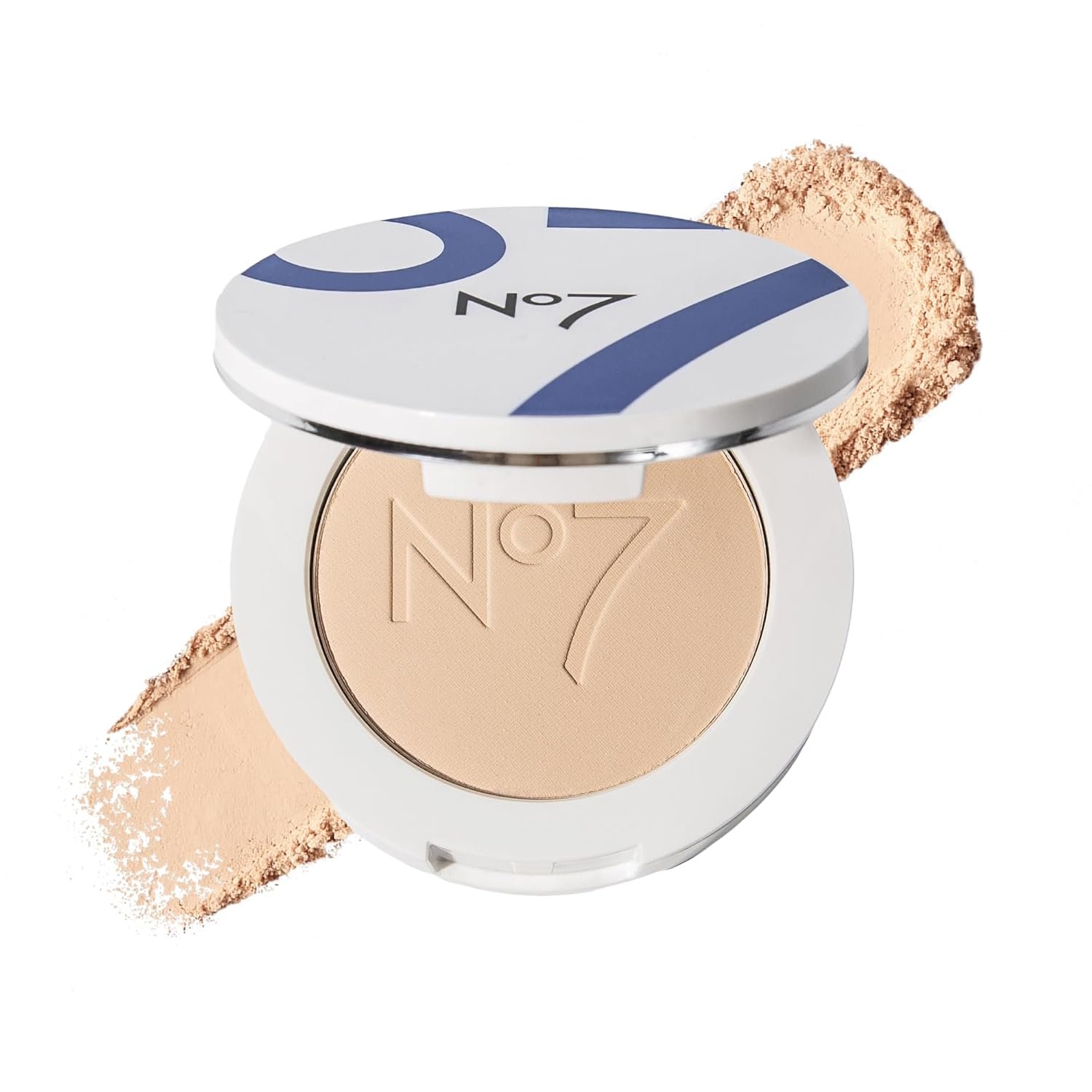 No7 Lift & Luminate Triple Action Powder – Light – Pressed Makeup Setting Powder for Face – Compact Setting Powder Reduces the Appearance of Fine Lines & Enhances Glow (10g)