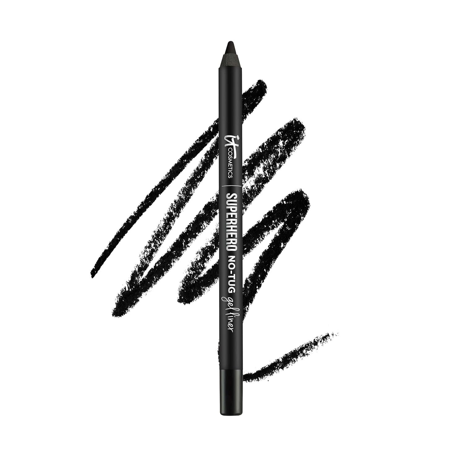 IT Cosmetics Superhero No-Tug Gel Eyeliner – Waterproof, Blendable Formula – All Day Wear – Sharpenable Eye Pencil – 0.042 oz