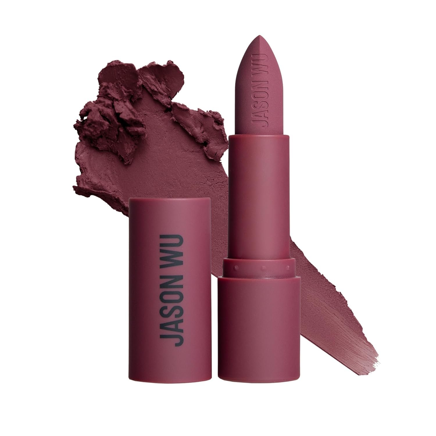 Jason Wu Beauty Hot Fluff Modern Matte Lipstick – 3-in-1 Lipstick, Blush, Shadow, 3.8g 0.134oz (Jelly Roll, 3.8g)