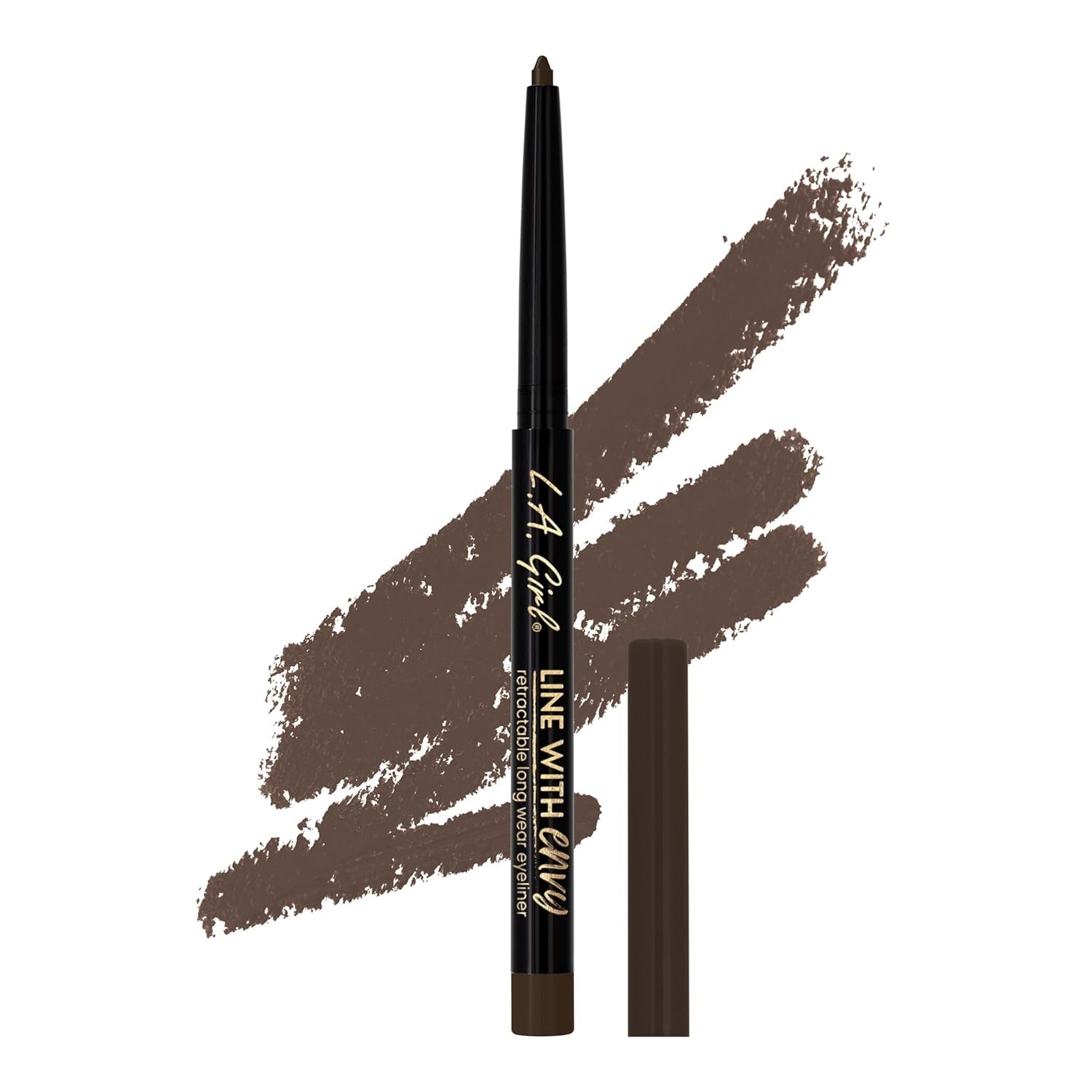 L.A. Girl Line With Envy Retractable Long Wear Eyeliner, Black Brown GP53