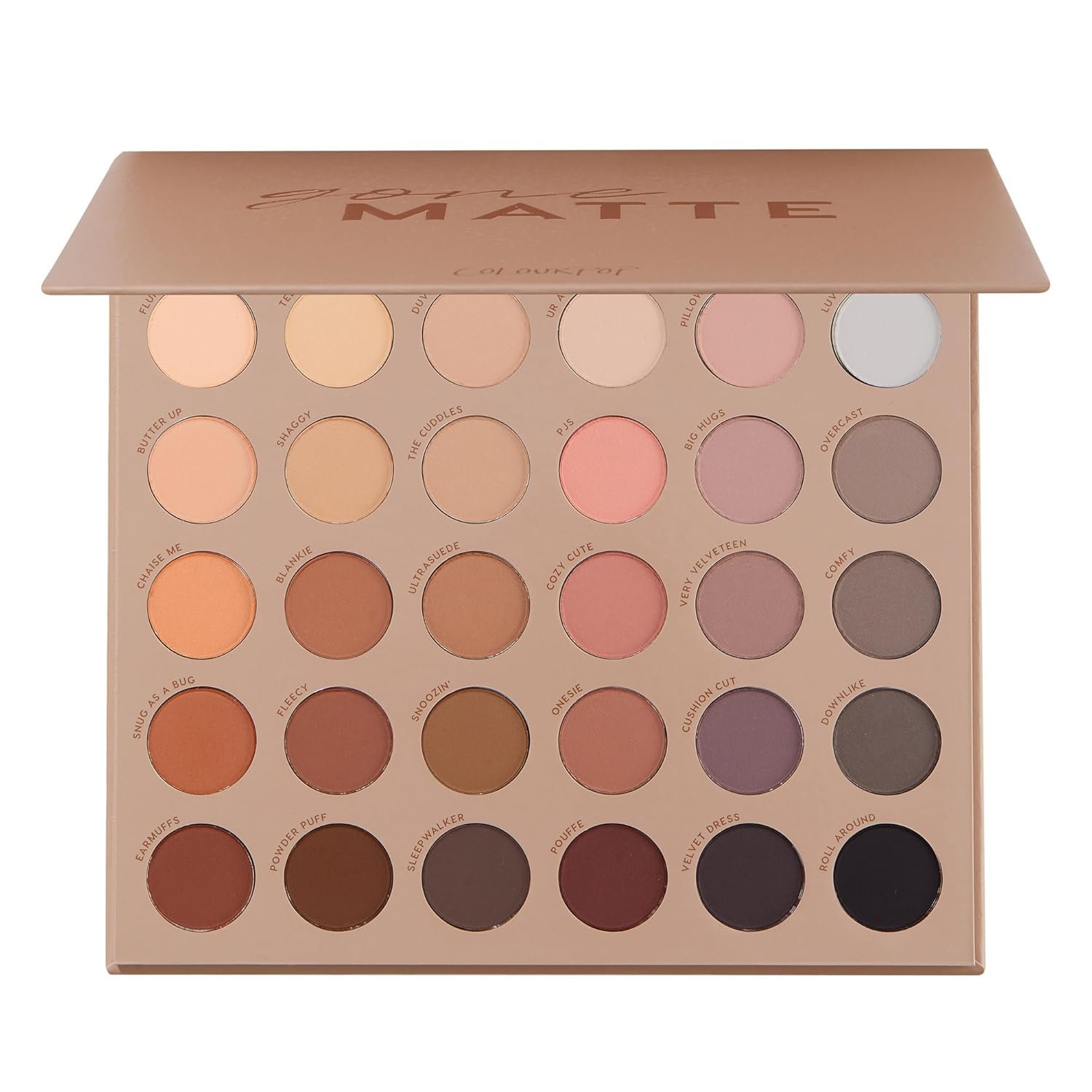 Colourpop Eyeshadow Palette – Eye Makeup Palette with Matte, Metallic, Matte Sparkle & Glitter Finishes – High-Pigment Eye Makeup with a Long-Wearing Formula – Gone Matte (0.3 oz)