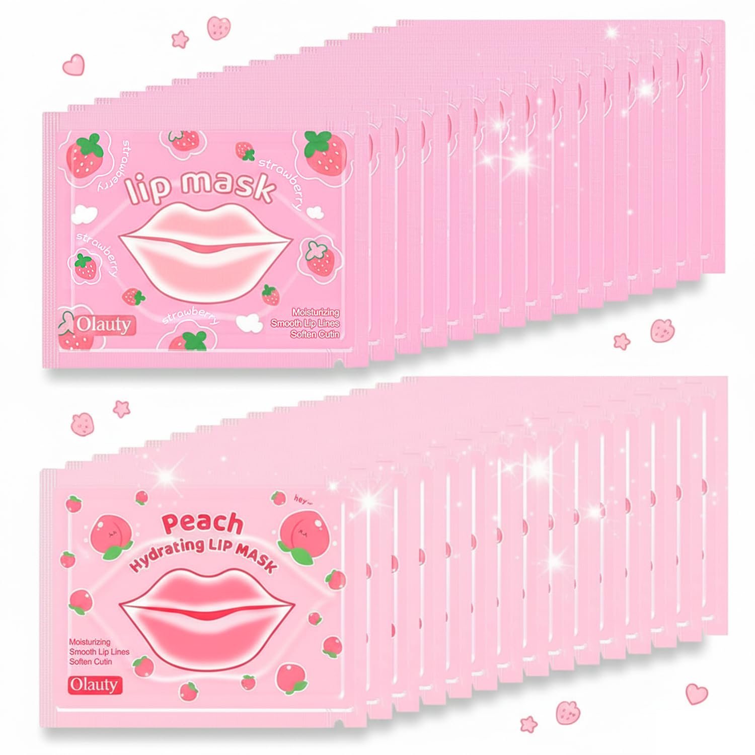 30 Pairs Lip Sleeping Mask Set, Bridesmaid Gifts, Bachelorette Party Favors, Anti Wrinkle Patches for Lip, Gifts for Women, Chapstick Bulk, Bulk Gifts, Mothers Day Gifts, Teacher Appreciation Gifts