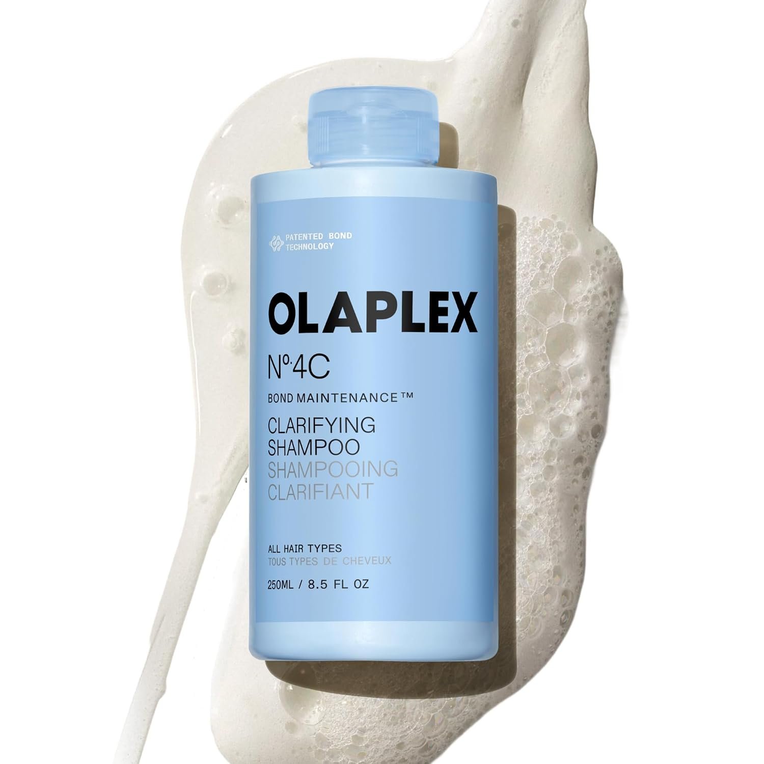 Olaplex Nº.4C Bond Maintenance™ Clarifying Deep Cleansing Shampoo | Removes Damage Causing Impurities & Buildup | Helps Restore Color vibrancy | For Coily, Curly, Straight, and Wavy