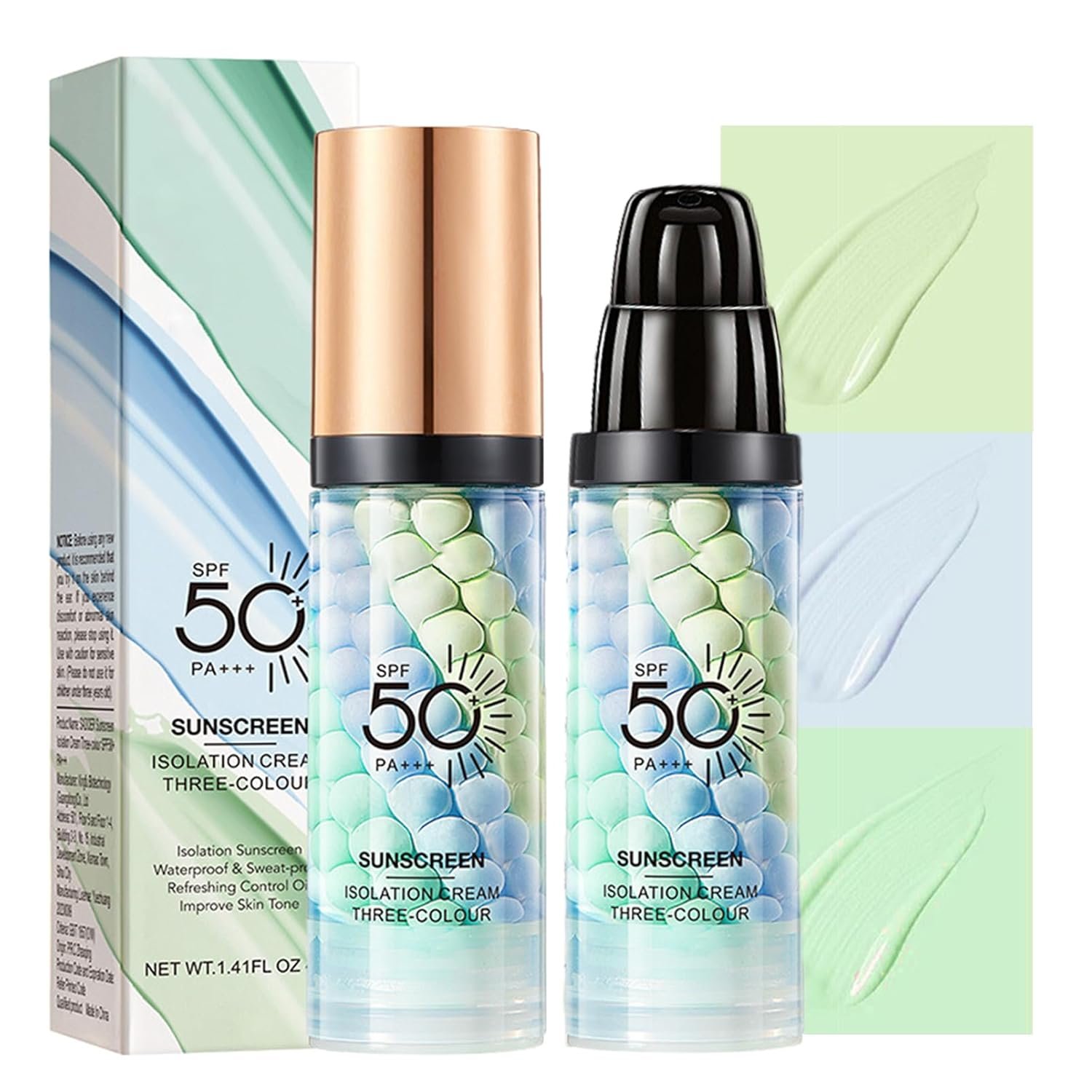 Primer Face Makeup with SPF 50, Color Correcting Primer, Hydrating Face Primer for Makeup, Color Corrector for Redness Waterproof & Long Lasting & Oil Control, Protection Immediately