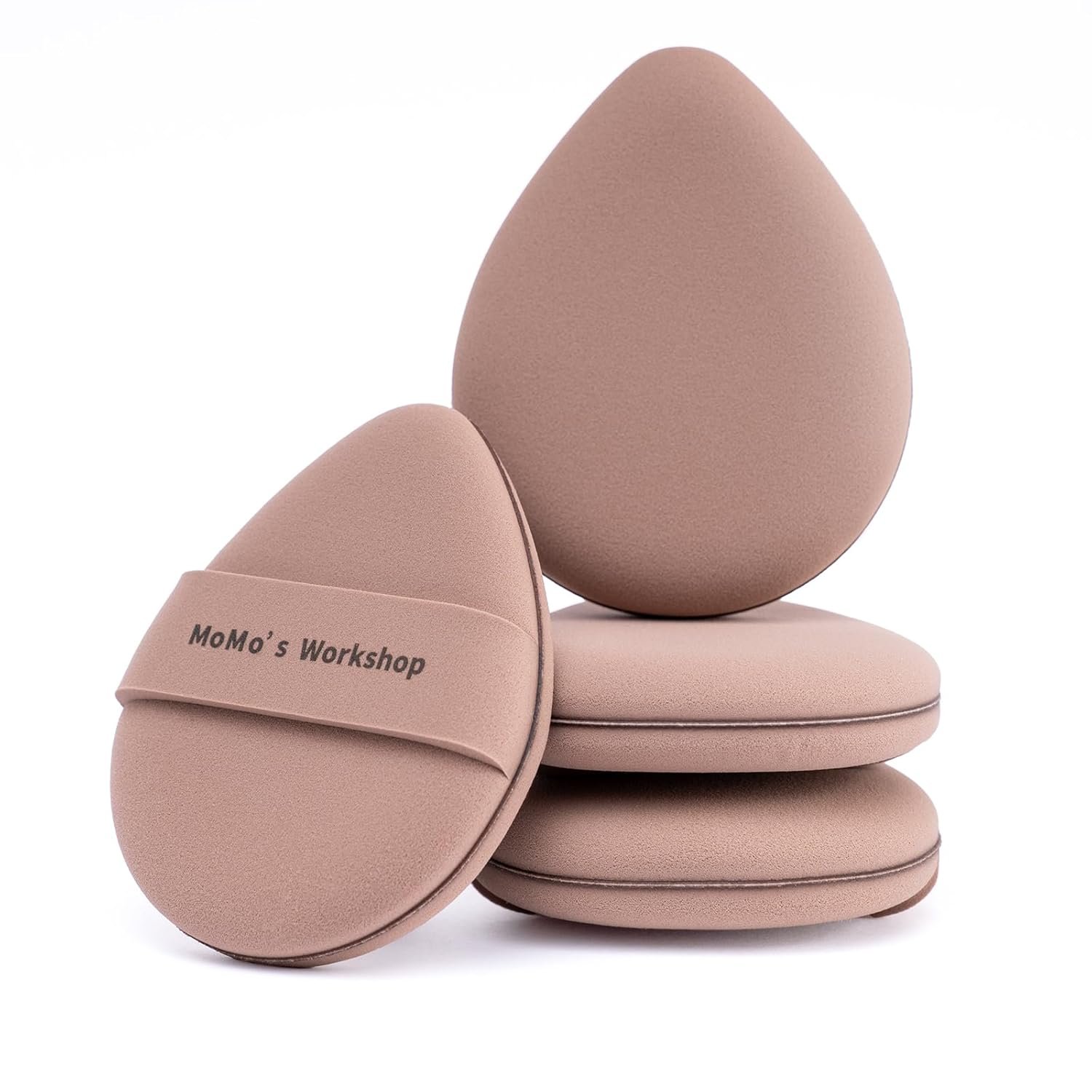 Momo’s Workshop Makeup Puff Large 2Pcs for Liquid Cream Foundation & Concealer