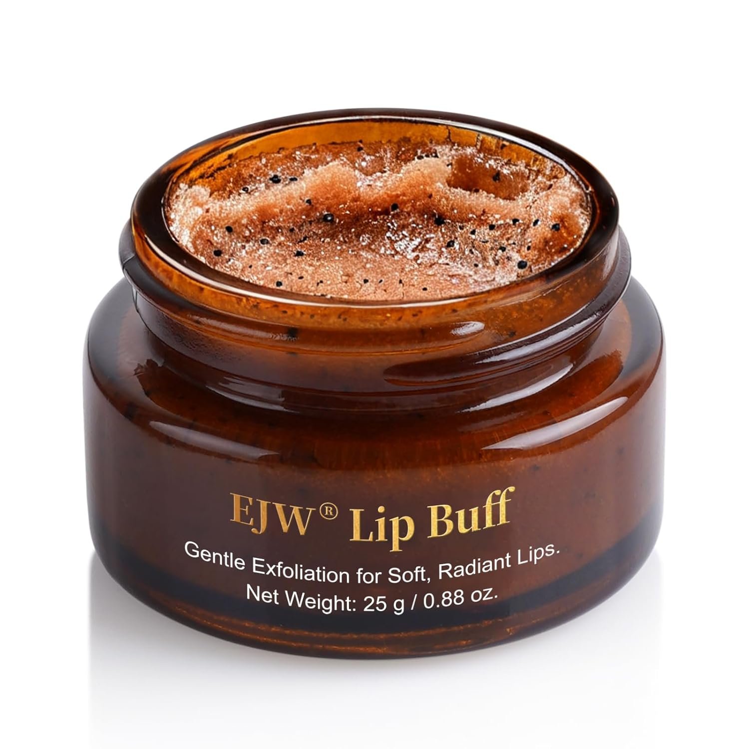 Triple-Action Lip Scrub – Brown Sugar, Coffee & Pearlite Exfoliator – Infused with Coconut & Botanical Oils for Nourishing Care of Dry, Cracked Lips – Vegan, Cruelty-Free