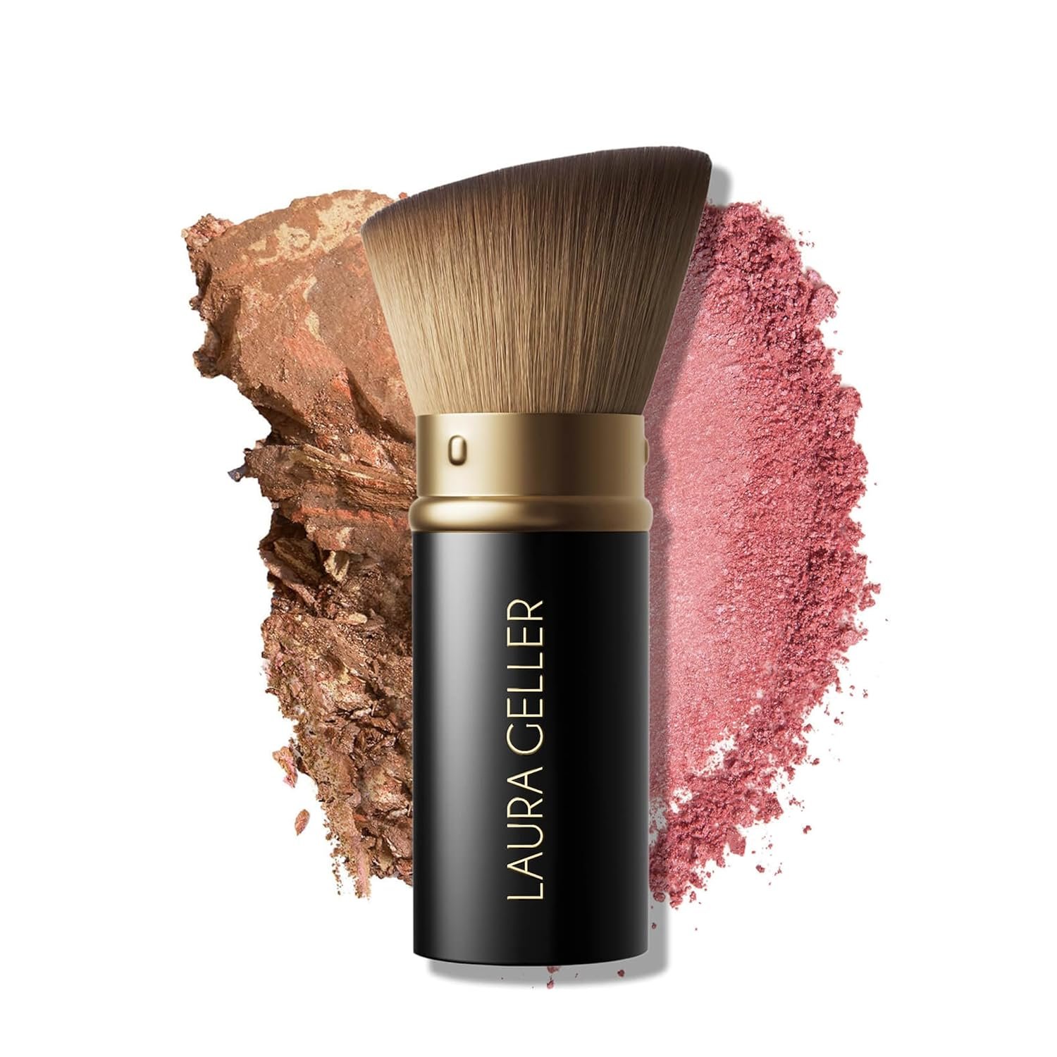 LAURA GELLER NEW YORK Cosmetic Professional Makeup Brushes – Cruelty-Free 02 Retractable Angled Kabuki Brush