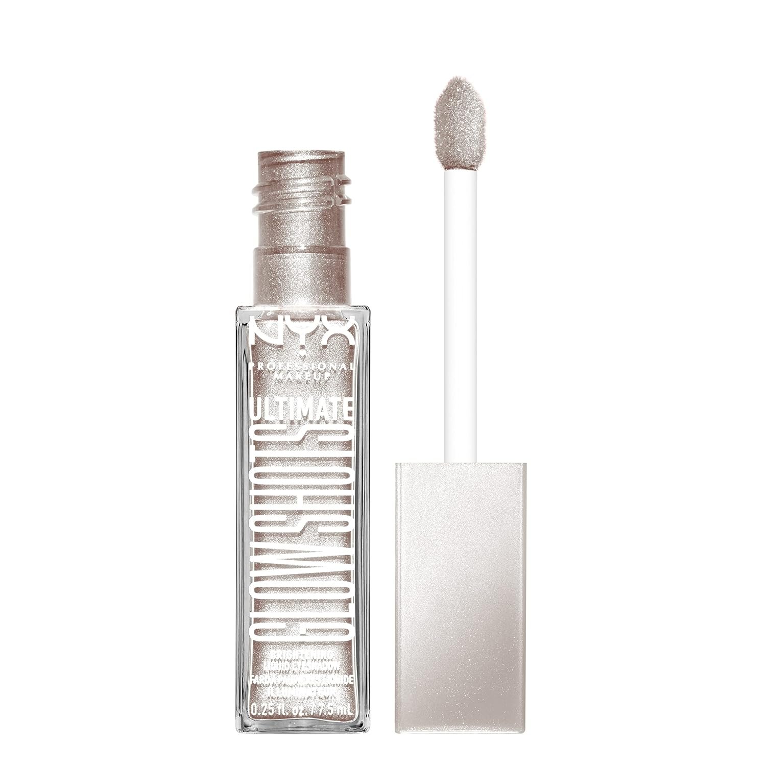 NYX PROFESSIONAL MAKEUP Ultimate Glow Shots, Liquid Eyeshadow, Long-Lasting Shimmer Eye Shadow with Vitamin C – Come Thru Coconut