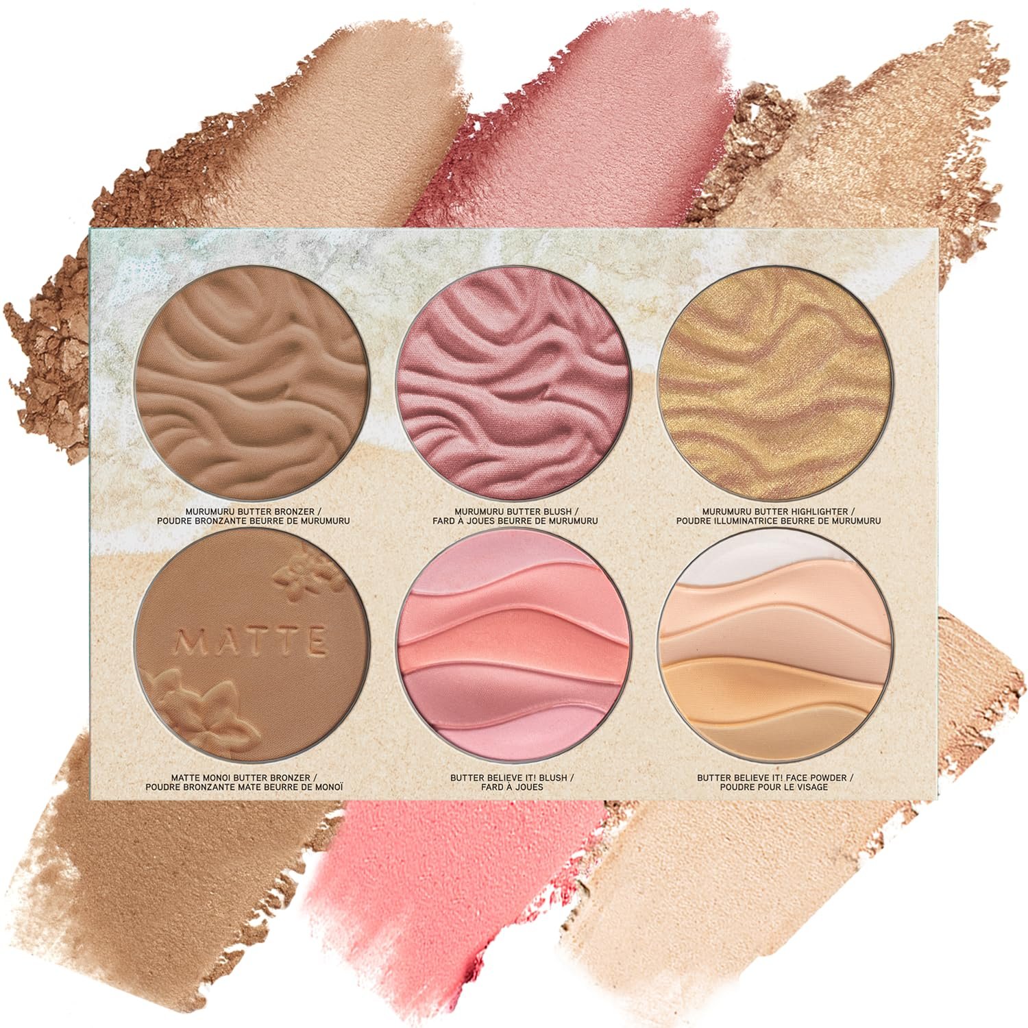 Physicians Formula Butter Palette, Nourishing Bronzer, Blush, Highlighter, and Moisturizing Face Powder Blend, Cruelty Free – Dream Team