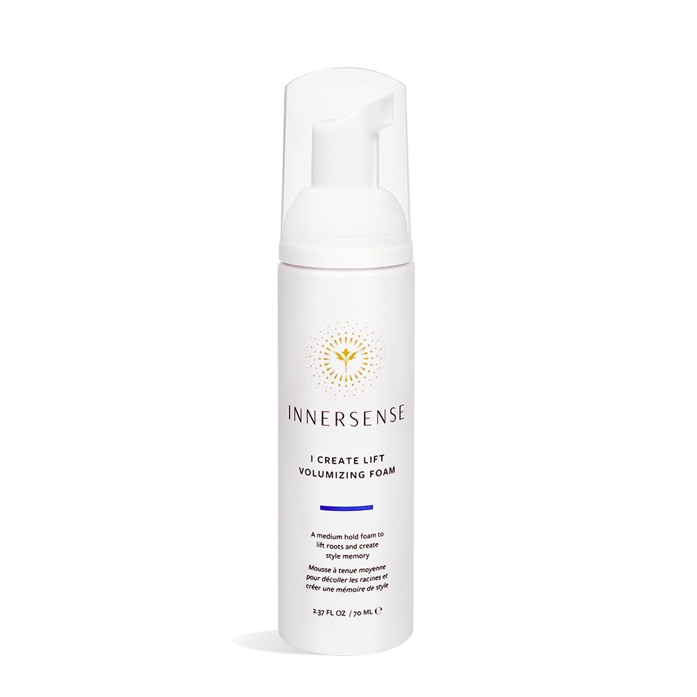 INNERSENSE Organic Beauty – Natural I Create Lift Volumizing Foam | Non-Toxic, Cruelty-Free, Clean Haircare (2.37 fl oz | 70 ml)