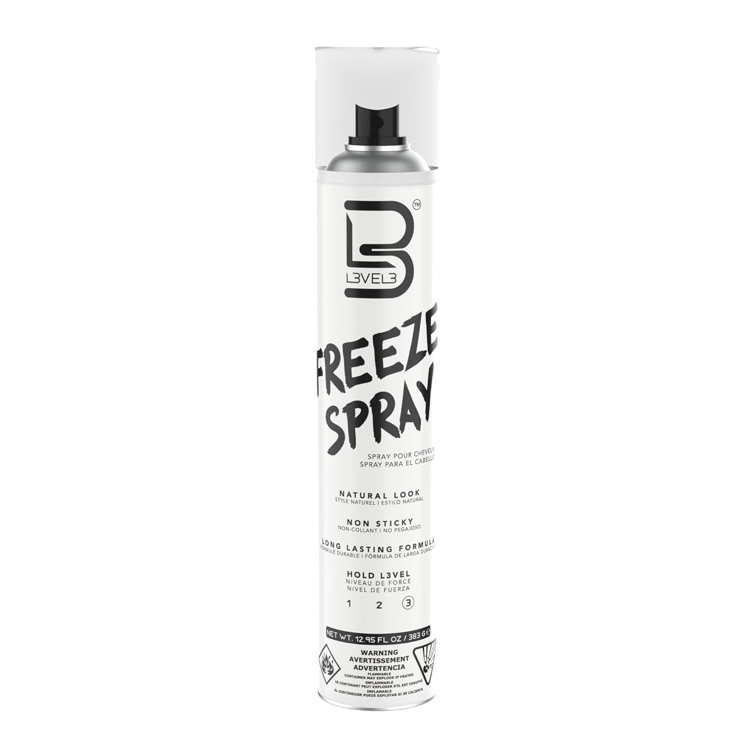 L3 Level 3 Hair Spray – Long Lasting and Strong Hold Hair Spray (12.95 Oz)