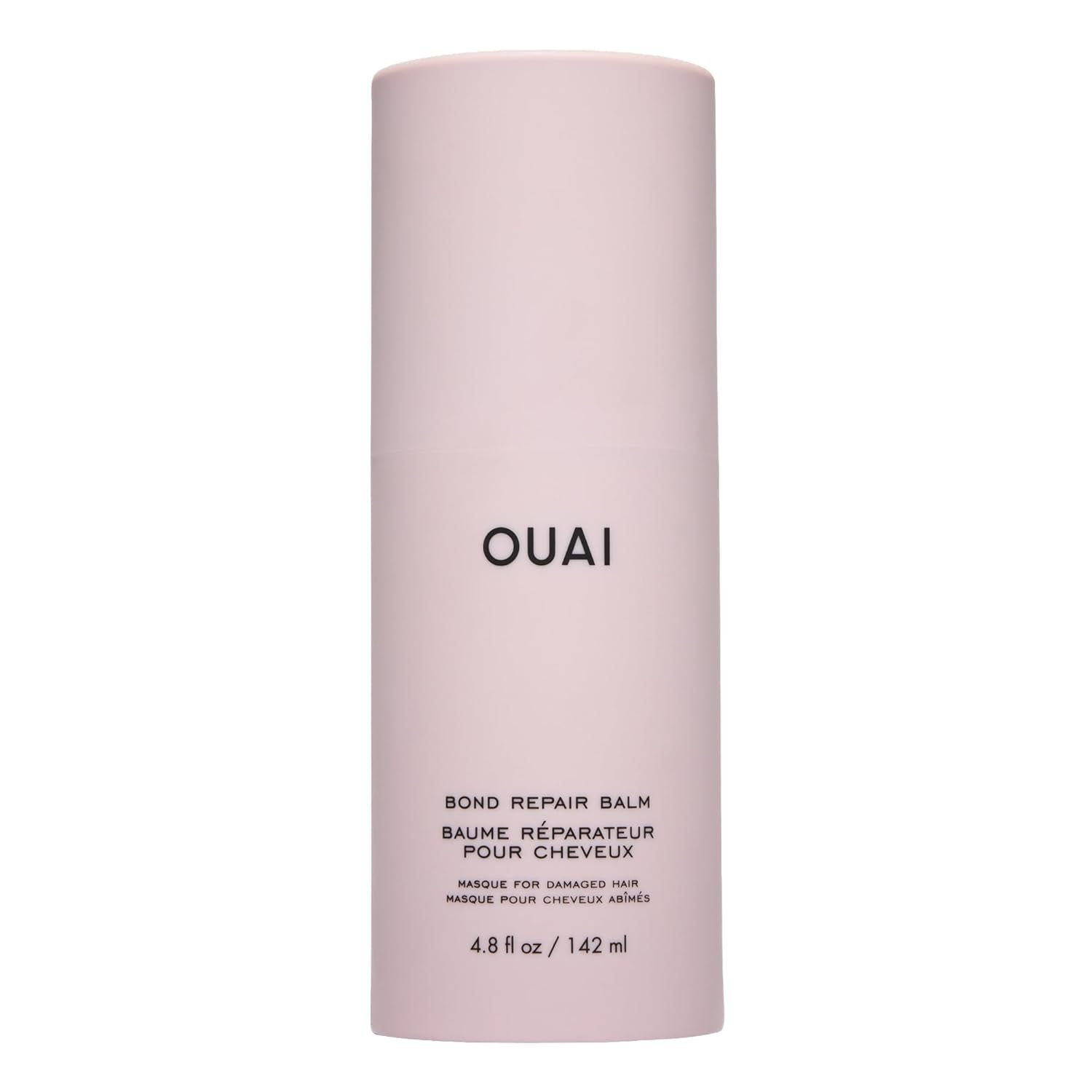 OUAI Bond Repair Balm – In Shower Hair Treatment Mask for Dry Damaged Strands, Replaces Conditioner – Repairs & Strengthens Hair in 3 Minutes – Vegan Silk Protein + Hyaluronic Acid – Color Safe, 4.8oz