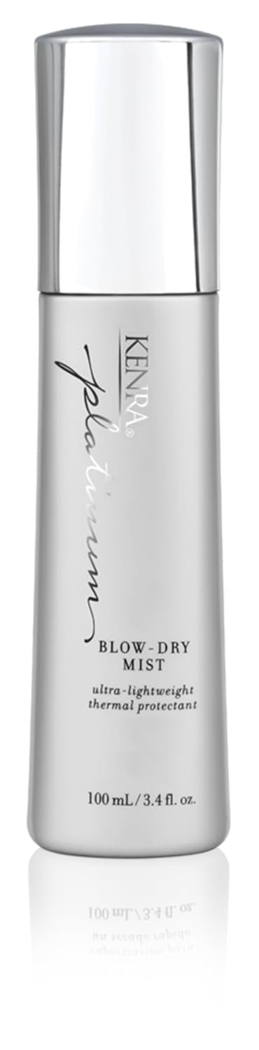 Kenra Platinum Blow-Dry Mist | Ultra-Lightweight Thermal Protectant | Detangles, Smooths, & Softens | Eliminates Frizz & Resists Humidity | Fine To Medium Hair