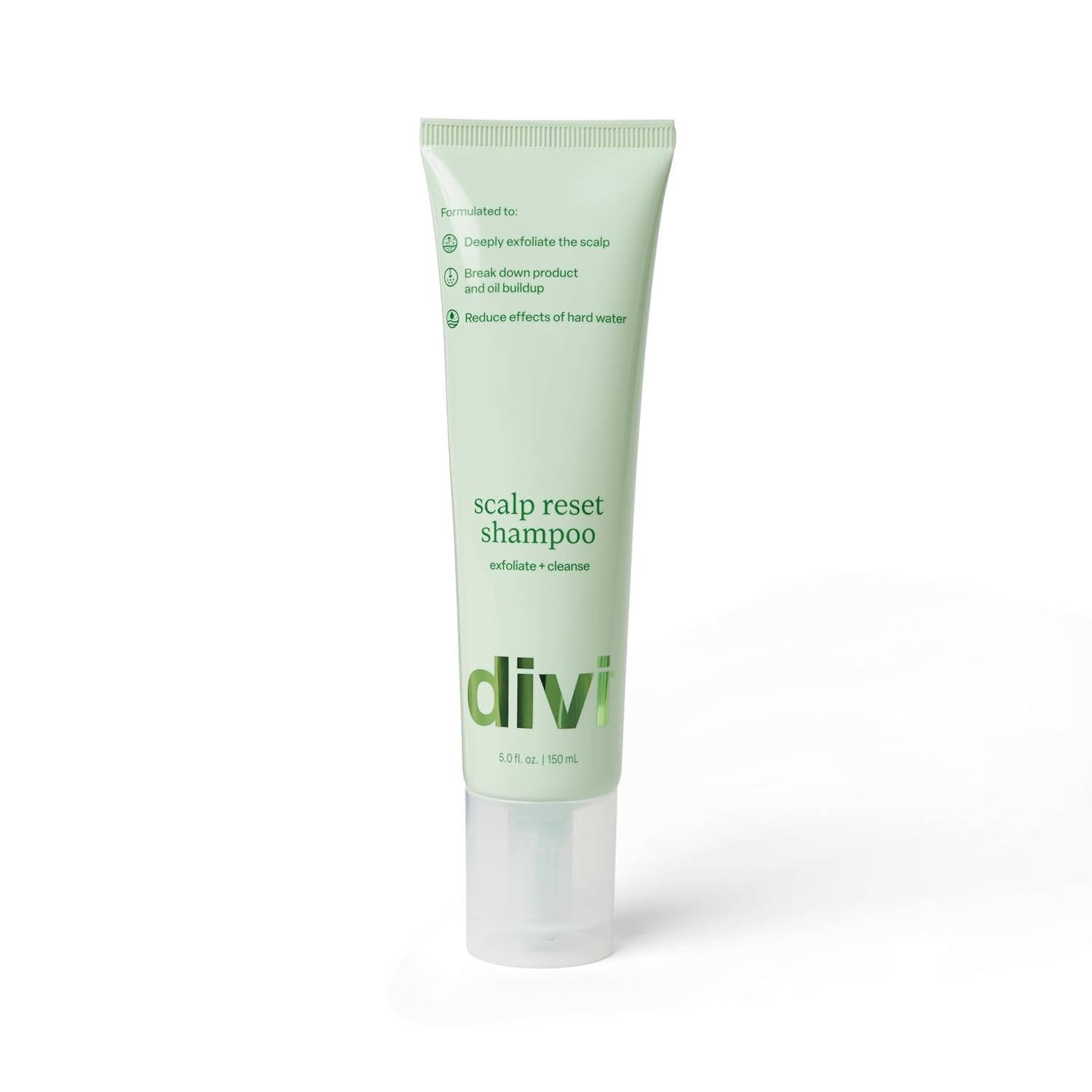 Divi Clarifying Scalp Reset Shampoo, Weekly Deep Cleansing Treatment for Product Buildup and Hard Water