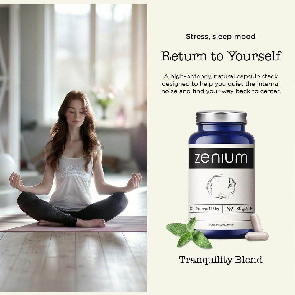 Stress Relief Supplement Supports Mood & Mental Focus – Feel Calm & Relaxed – Eases Tension & Nervousness – Ashwagandha, Magnesium & L-Theanine – Sarpagandha Inspired – 60 Capsules