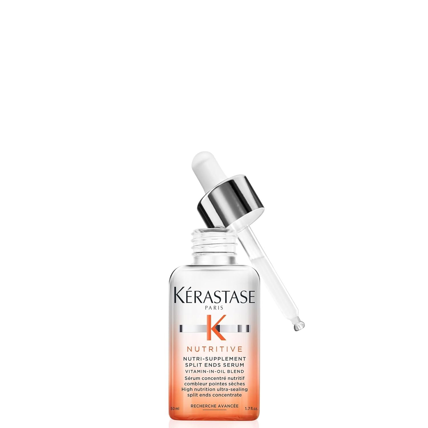 Kerastase Nutritive Split Ends Hair Serum For Dry Hair – Hydrating & Nourishing Leave-In Hair Oil Treatment For Smoothness and Shine, Ultra-Sealing Formula With Anti-Dryness Polymers, 1.7 Fl Oz