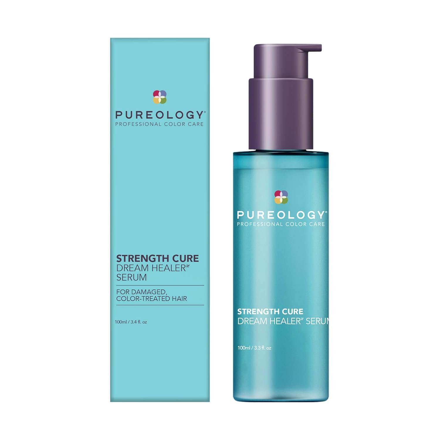 Pureology Strength Cure Dream Healer Hair Serum – Lightweight Leave-In Treatment, Split End Hair Repair, Smoothing & Strengthening Heat Protectant, Vegan