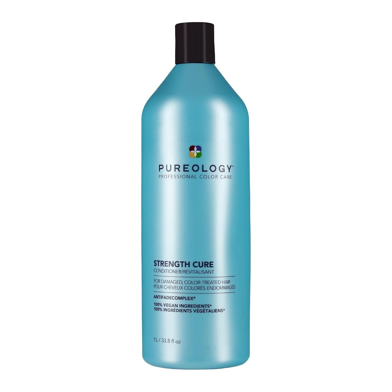 Pureology Strength Cure Conditioner – For Damaged or Color-Treated Hair, Reduces Breakage, Strengthens & Softens, With Sulfate-Free Formula, Vegan