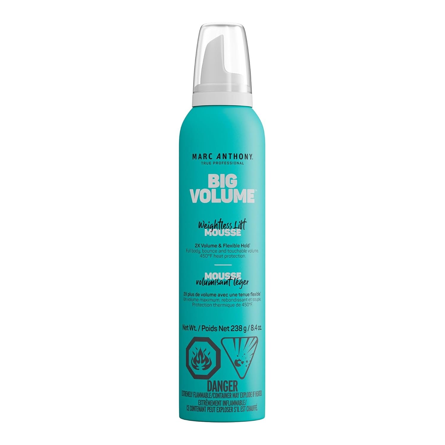 Marc Anthony Big Volume Hair Mousse for Fine, Thin Hair – Lightweight Volumizing Hair Styler with Flexible Hold for Full Body & Bounce – Frizz-Free & Sulfate-Free Hair Care Product
