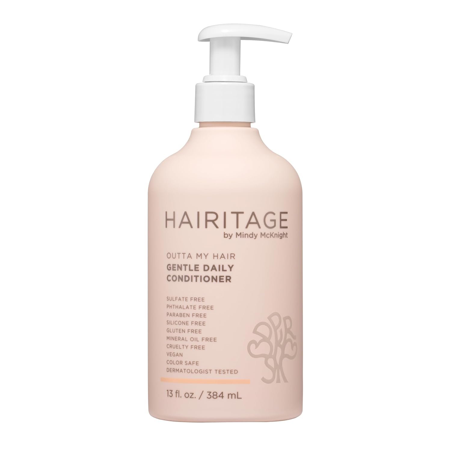 Hairitage Gentle Daily Moisture Conditioner Split End + Bond Strengthening for Dry, Damaged Hair with Jojoba Oil – Anti-Frizz, Hydrating, Ultra-Mild + Rich, Color Safe, Cherry + Amber Scent,13 fl. oz.