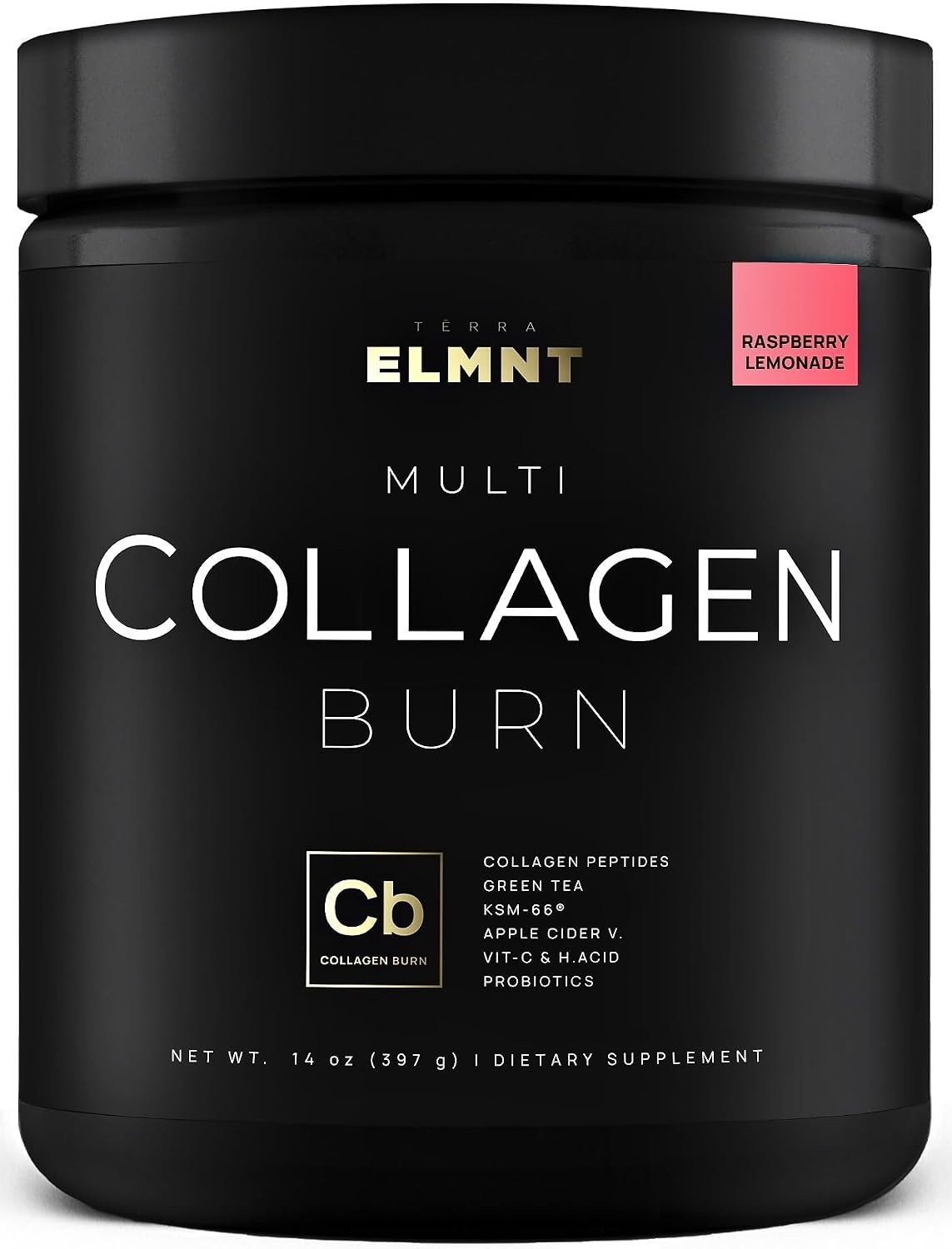 Super Collagen Powder for Women Weight Loss + Beauty w. Probiotics, Hyaluronic Acid, Biotin, ACV, KSM-66® – Premium Multi Collagen Peptides Protein Supplement Colageno for Women (Raspberry Lemonade)