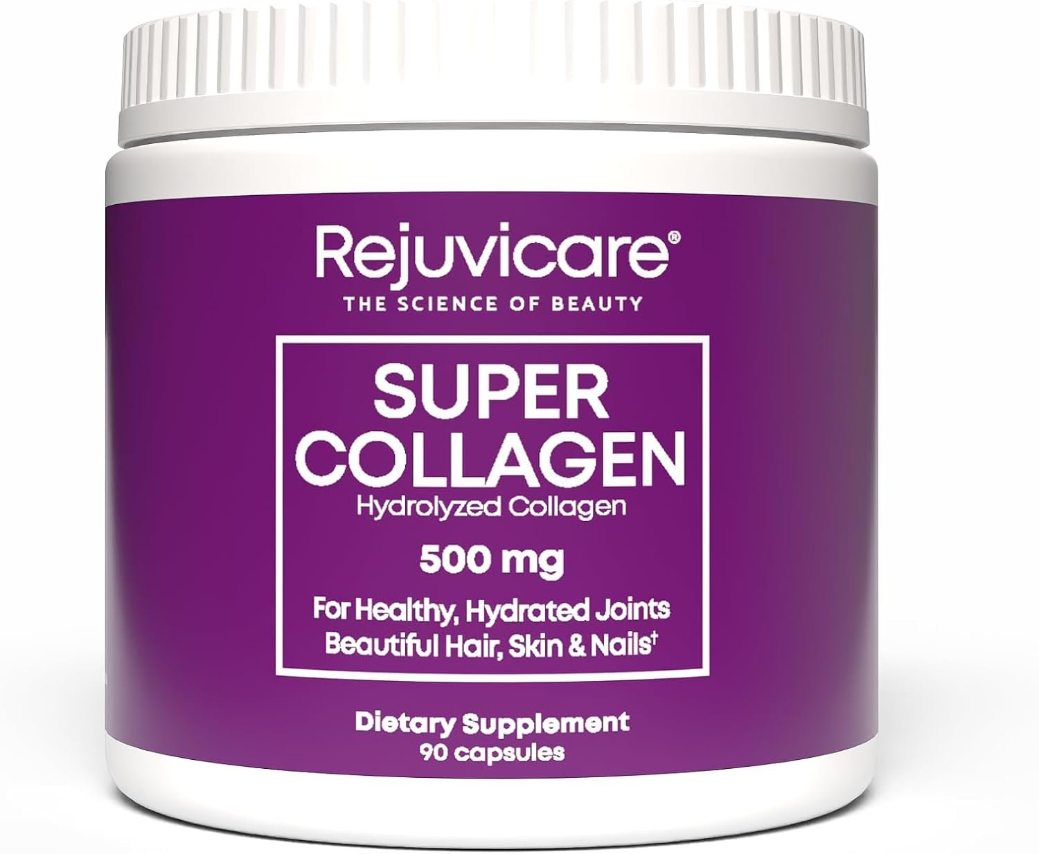 Rejuvicare Super Collagen Capsules for Beauty, Healthy Joints, Hair, Skin, & Nails, 90 Servings, Multi, (N8745)