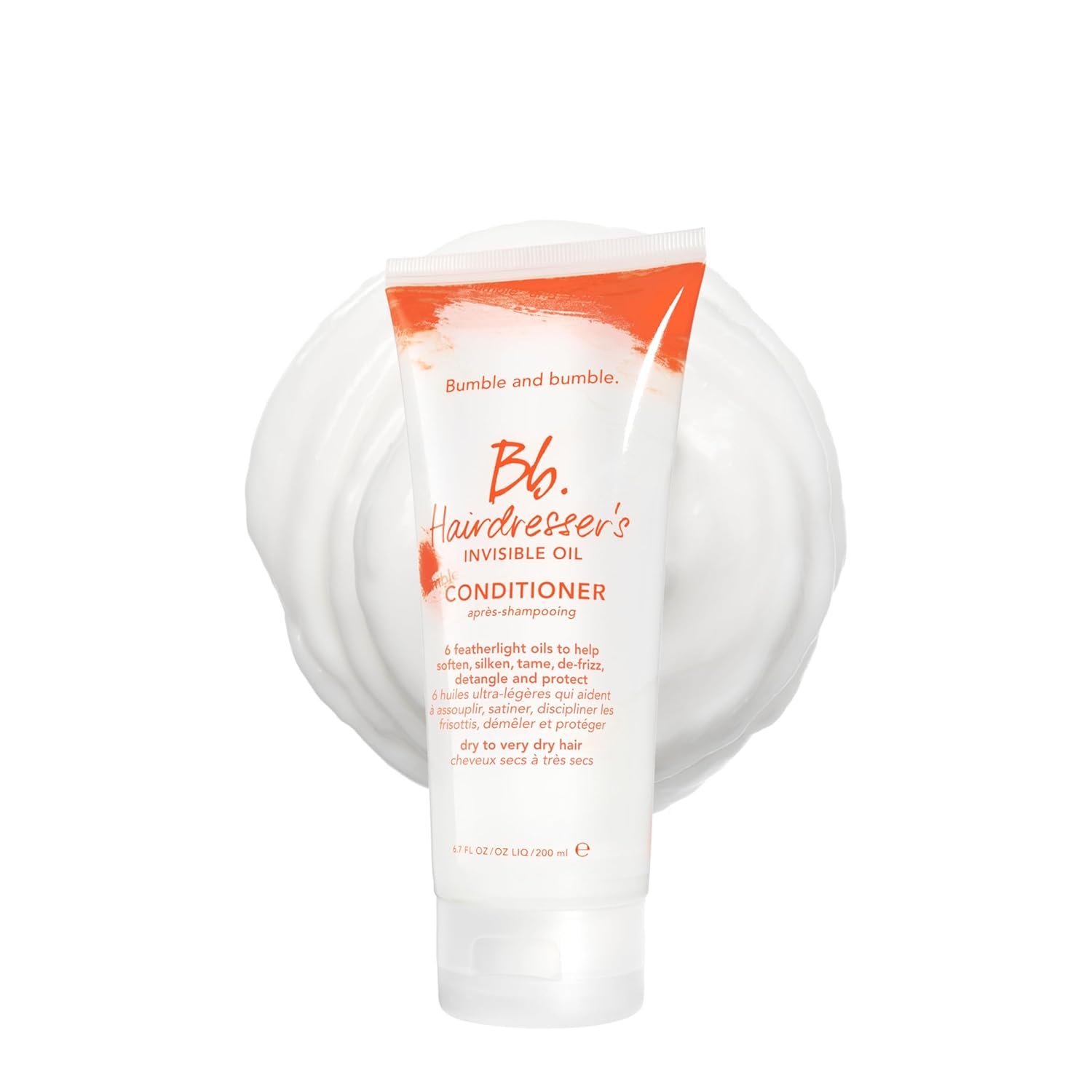 Bumble and bumble. Hairdresser’s Invisible Oil Hydrating Conditioner | Anti Frizz, Adds Shine, Color Safe | For All Curly, Wavy, Straight Hair Types | With Coconut, Grapeseed + Argan Oil