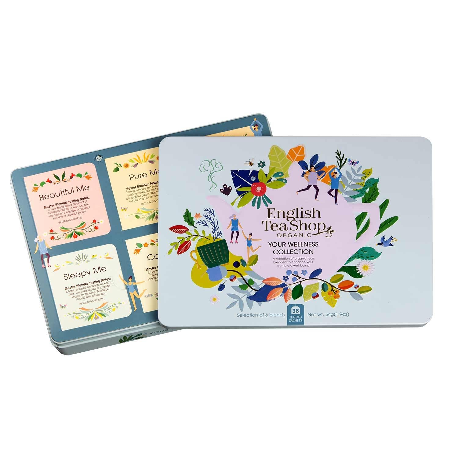 English Tea Shop – Your Wellness Collection- Gift Tin – 36 Tea Bag Sachets, 54g