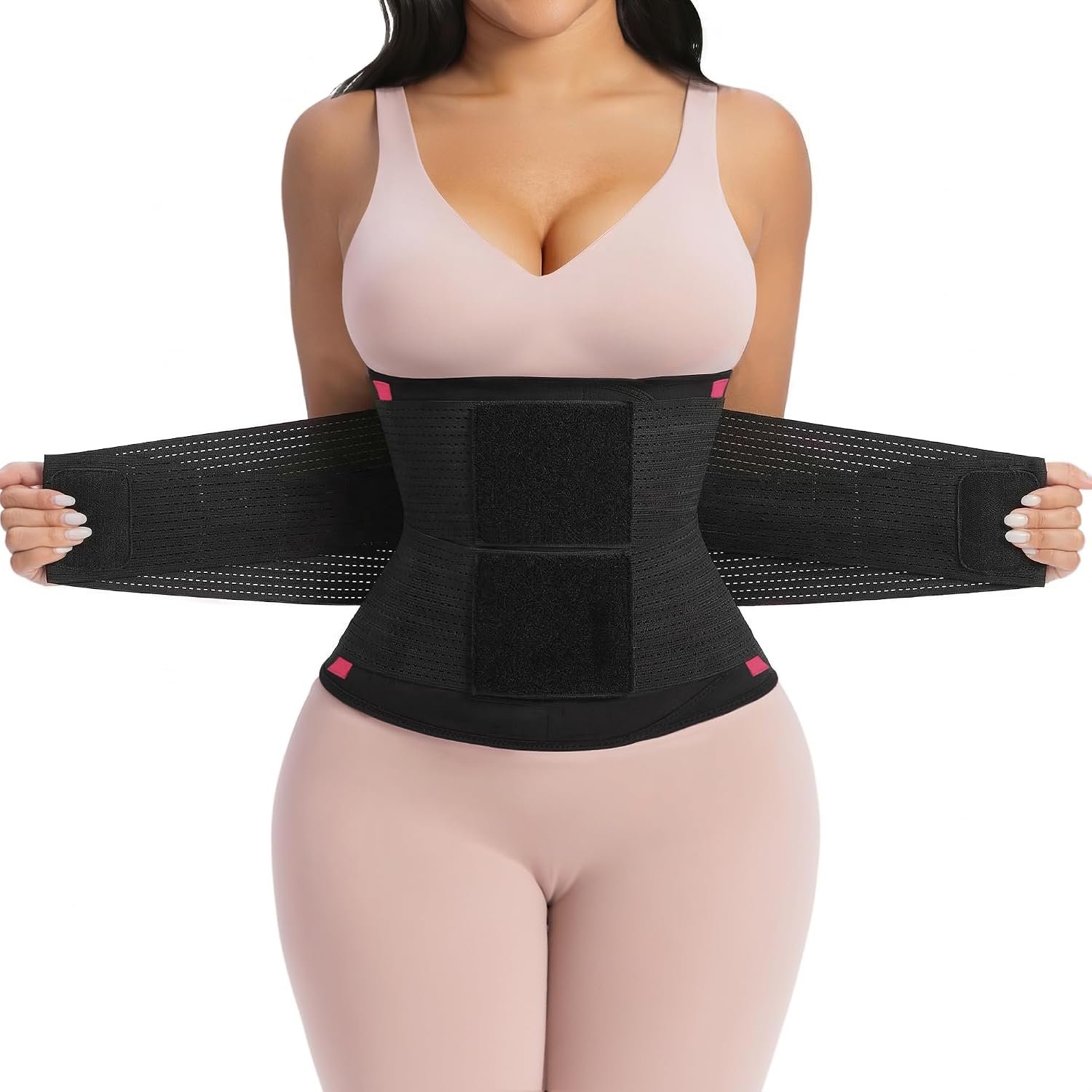 YIANNA Waist Trainer Sauna Sweat Waist Cincher Tummy Control Body Shaper | 3-Layer Adjustable Compression Belt for Women,Corset Shapewear for Workout & Lower Belly Support,Shaping Girdle for Everyday