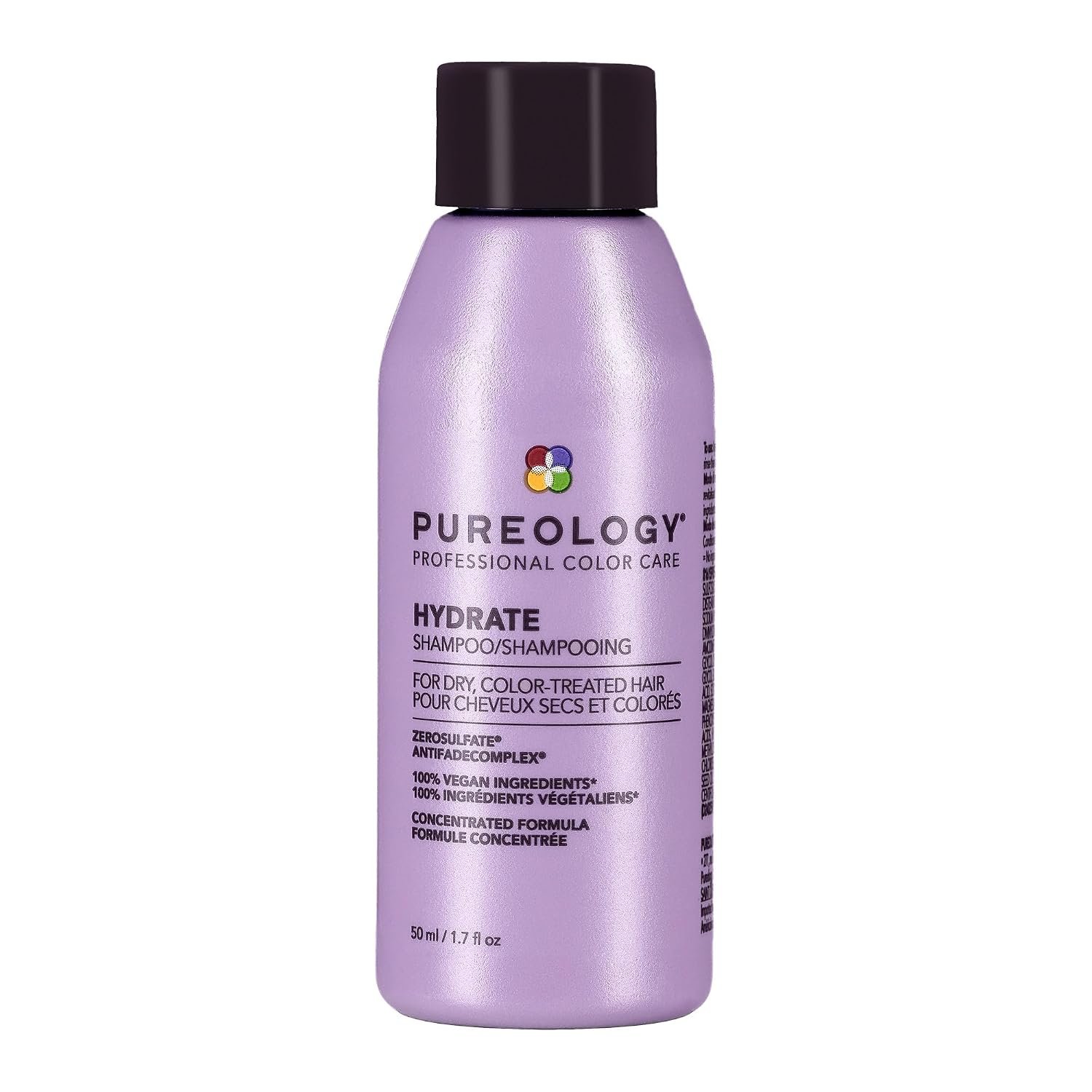 Pureology Hydrate Shampoo – For Dry or Color Treated Hair, Moisturizing Shampoo For Hydration & Softness, With Rose Extract & Green Tea, Vegan & Sulfate-Free