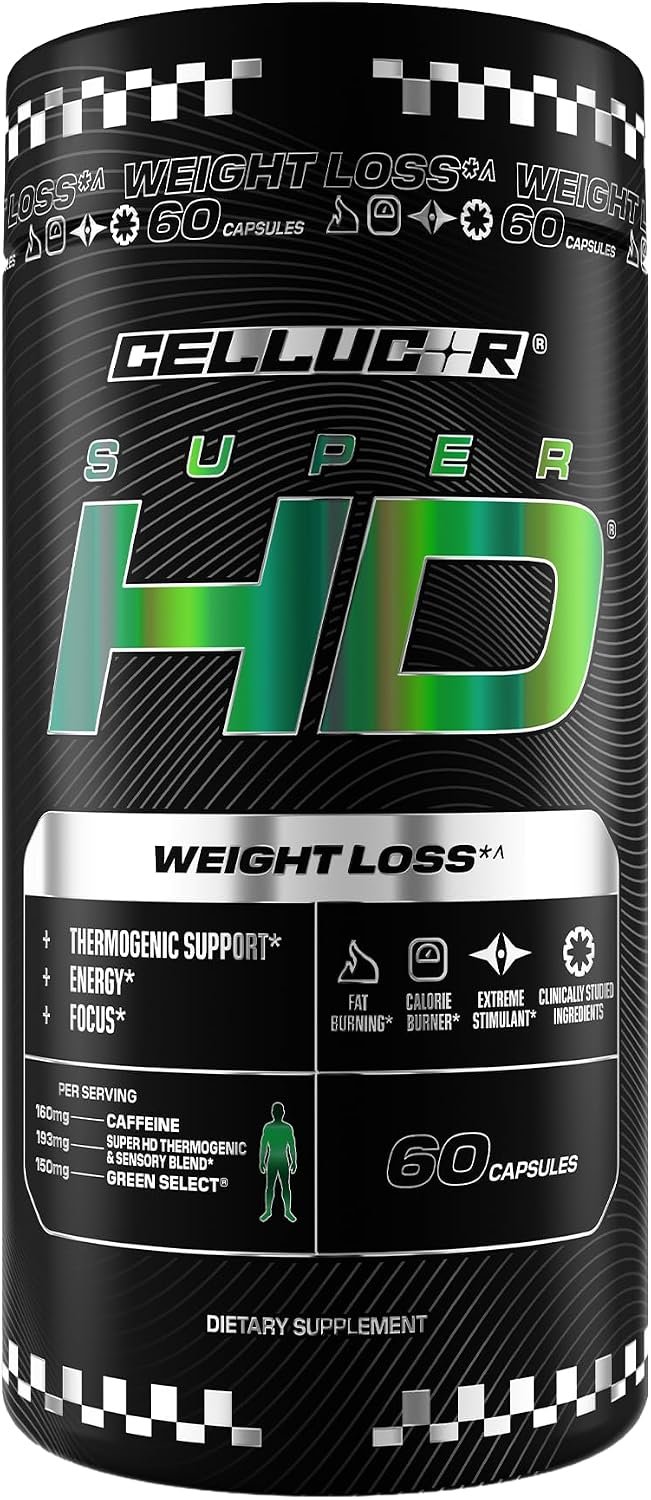 Cellucor SuperHD Fat Burning & Weight Loss Supplement, 60 Capsules