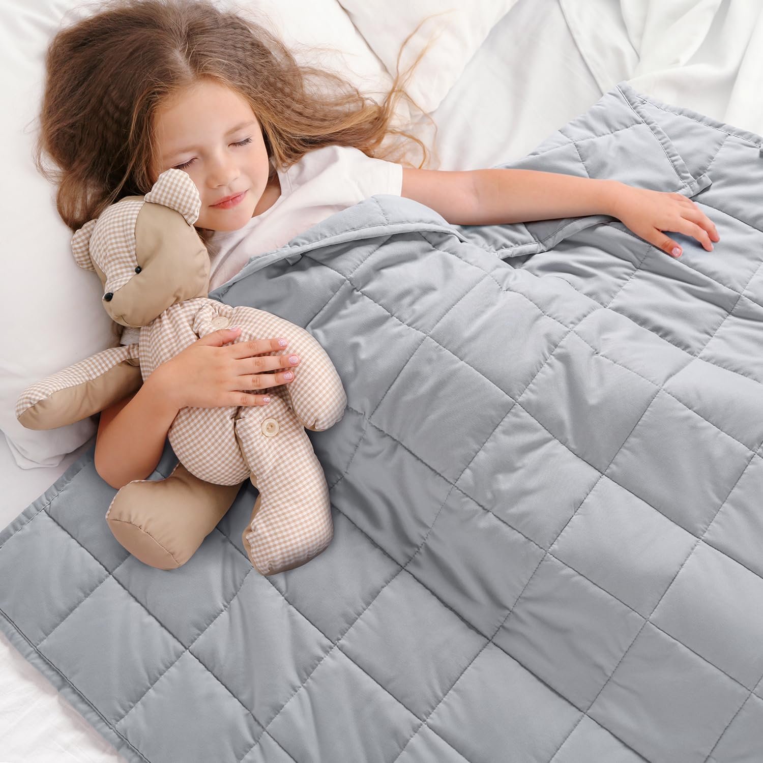 Weighted Blanket 3lbs, Cooling Breathable Heavy Blankets, 36″x48″ | Soft, Breathable & OEKO-TEX Certified; Gentle Hug-Like Comfort; 7-Layer for Even Weight Distribution; Machine Washable