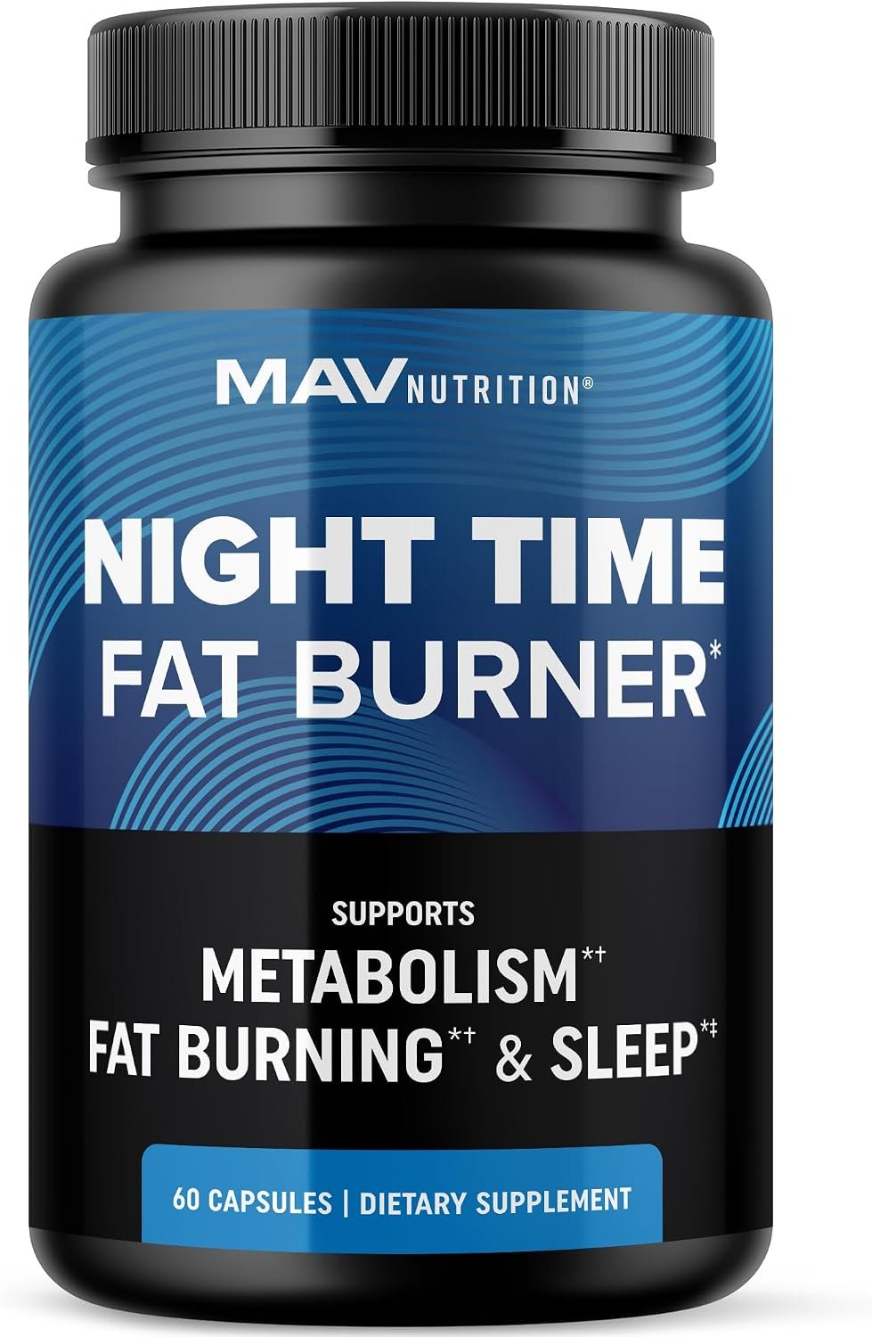 Night Time Fat Burner, Weight Loss & Sleep Support, Appetite Suppressant | Carb Blocker, Overnight Metabolism Booster for Stomach Fat Burner & Night Shred with Melatonin, Non-GMO, Vegan, 60 Capsules