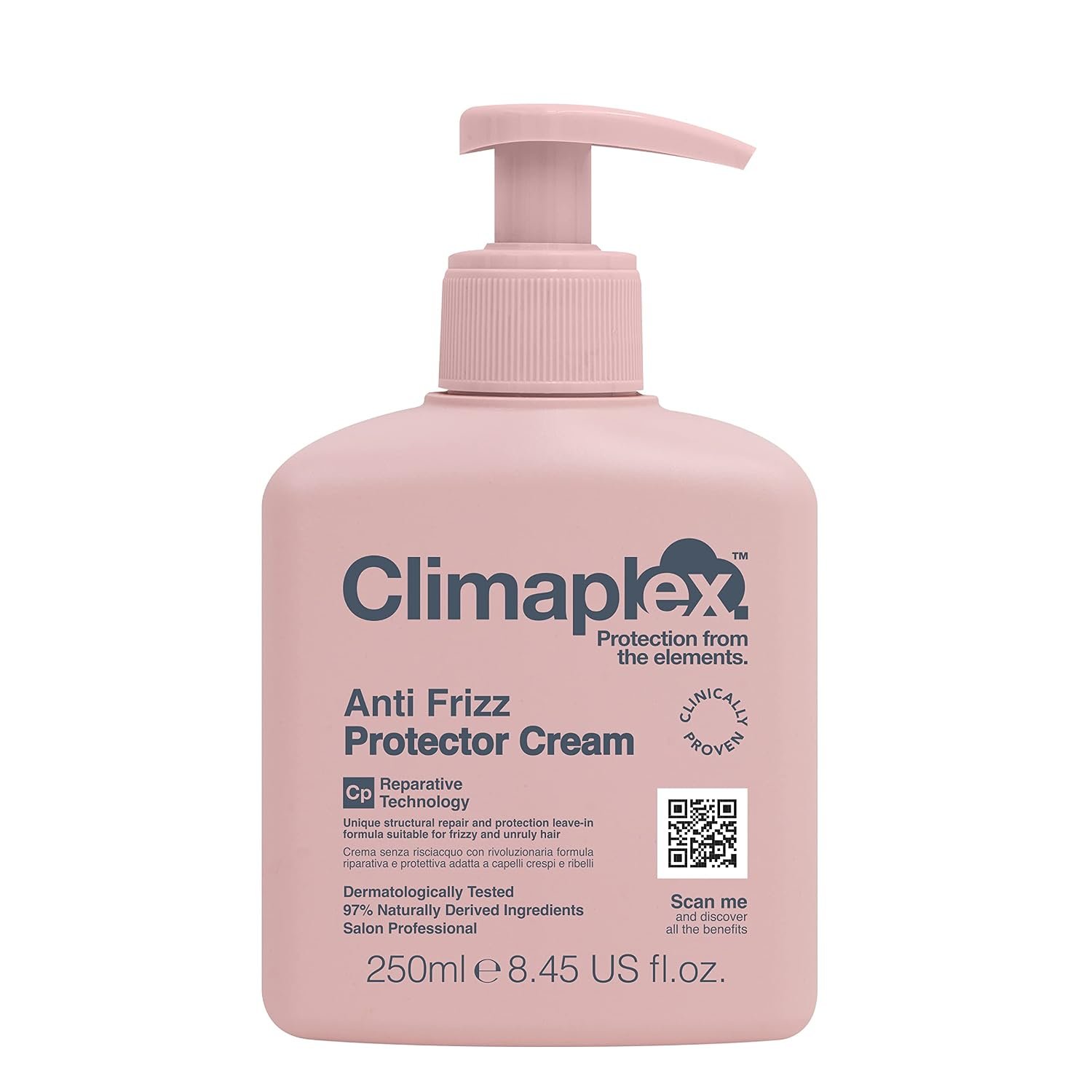 Climaplex Anti Frizz Protector Cream – Shields from Heat and UV Damage – Promotes Healthy Scalp – Soothes and Improves Shine – Leaves Hair Silky Smooth – Vegan Friendly and Cruelty Free – 8.45 oz