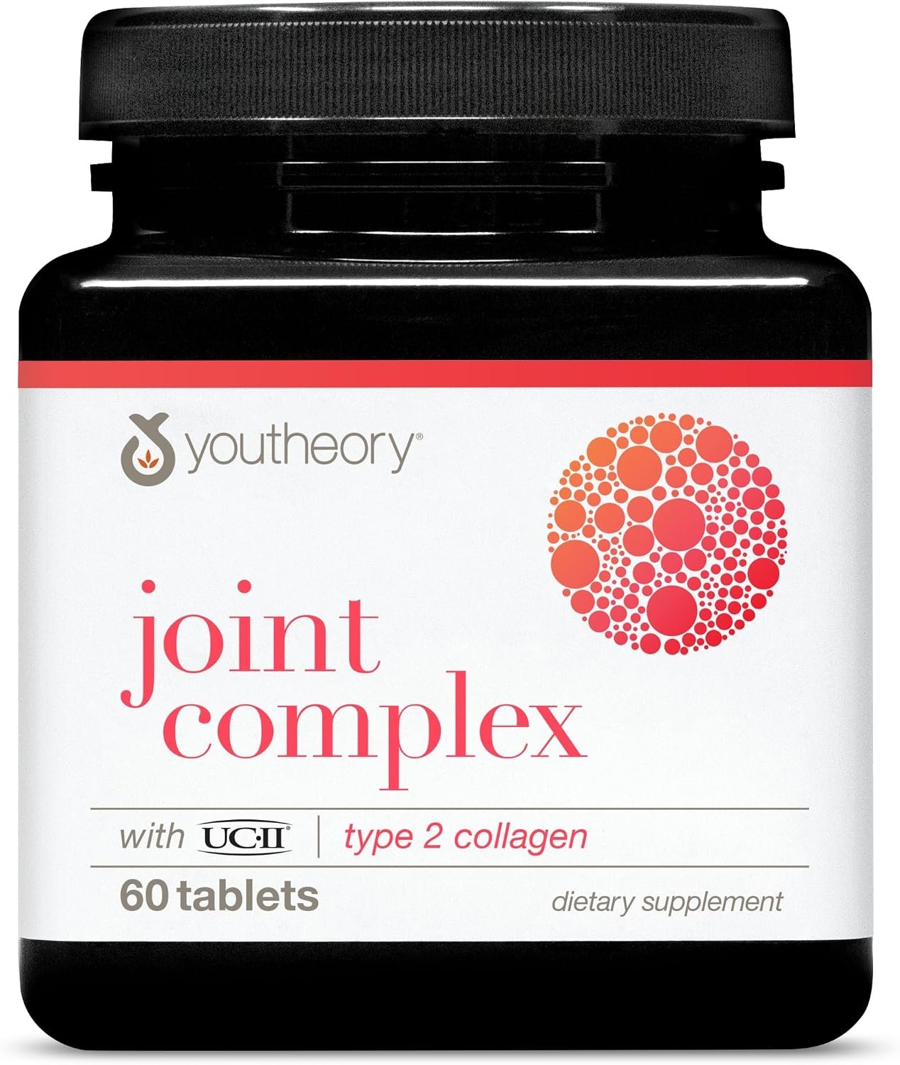 Youtheory Joint Complex with UC-II Collagen – Type 2 Collagen Peptides for Joint Support* – with Boswellia, Ginger & Turmeric – Supports Anti-Aging* – 60 Count (30-Day Supply)