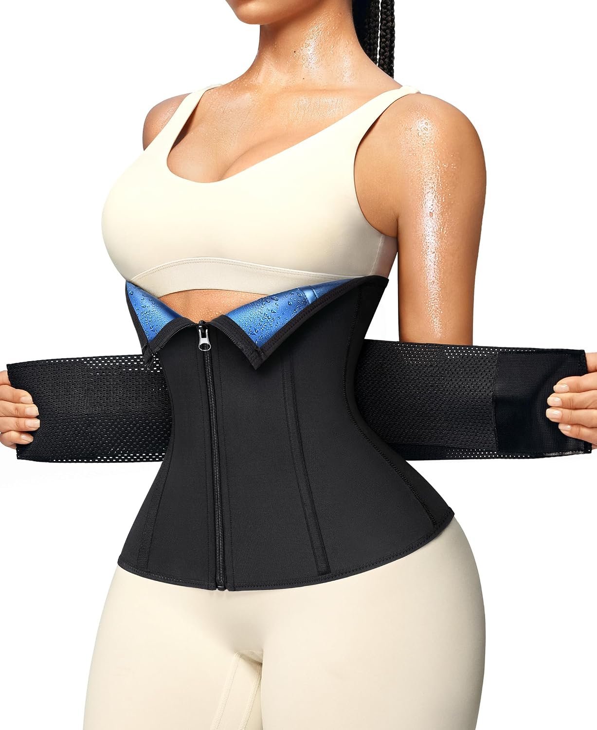 Junlan Sweat Waist Trainer for Women – Sauna Waist Trimmer for Working Out