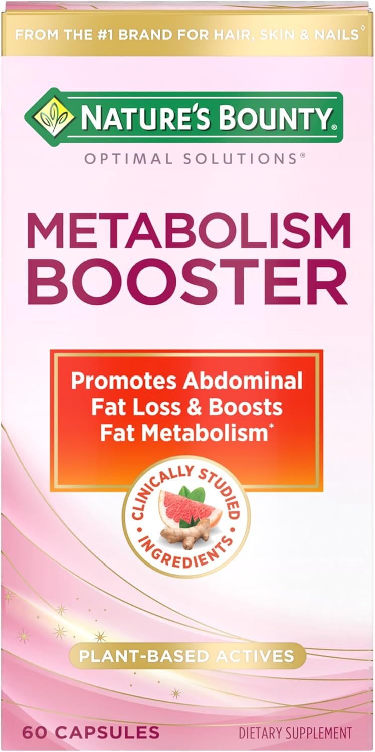 Nature’s Bounty Optimal Solutions Metabolism Booster Supplement, 60 Count