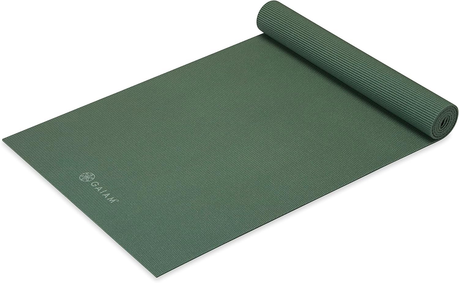Gaiam Yoga Mat – Premium 5mm Solid Thick Non Slip Exercise & Fitness Mat for All Types of Yoga, Pilates & Floor Workouts (68″ x 24″ x 5mm) | Premium non-slip mat in solid colors. Cushioned support for yoga, Pilates & floor workouts at home or studio.