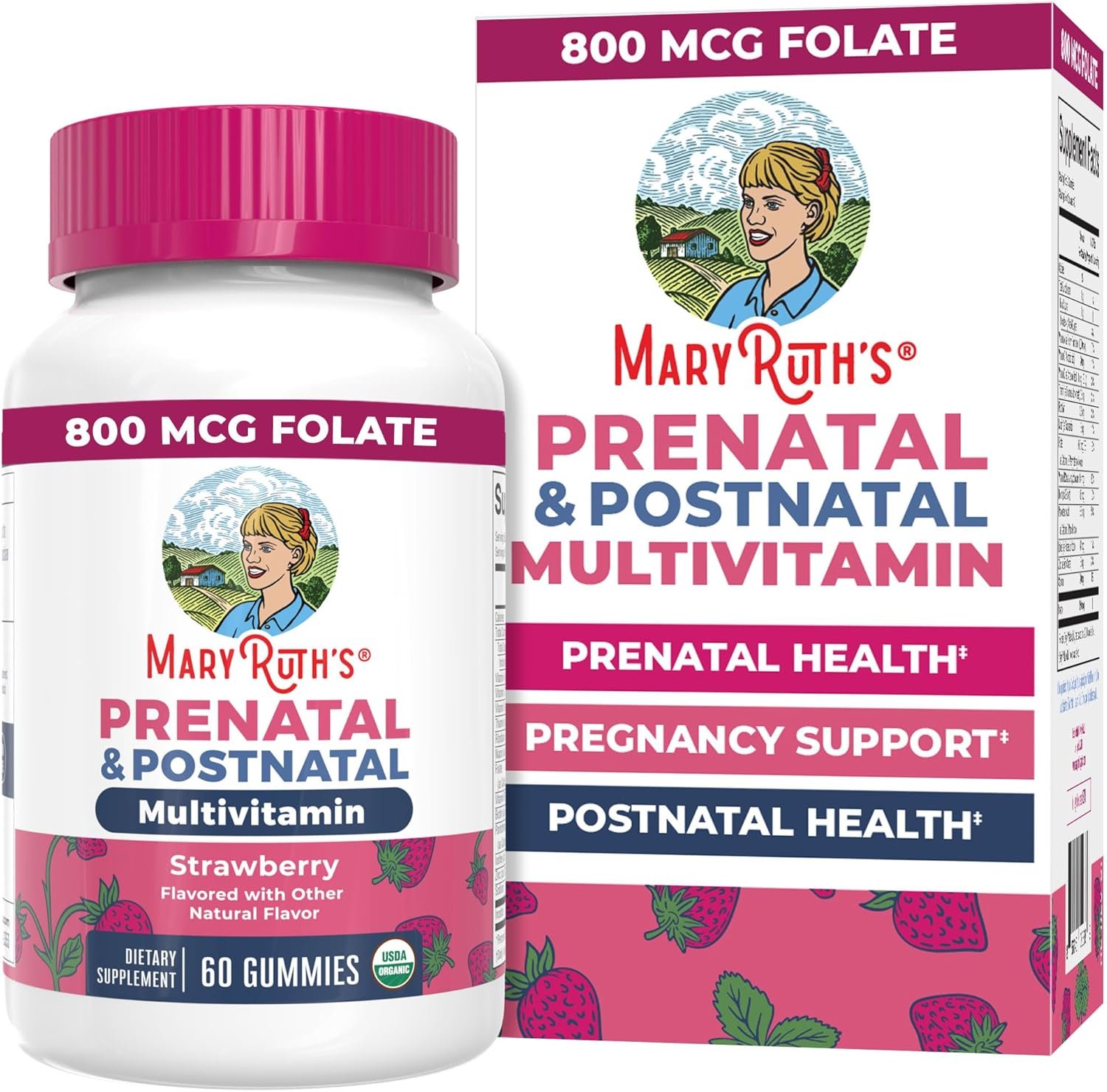 MARYRUTH’S Organic Prenatal Vitamins for Women Gummies, 30 Servings | 30 servings