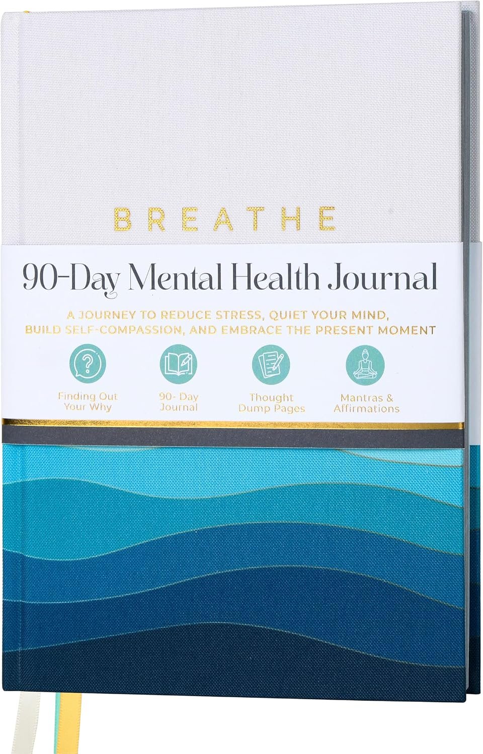 90-Day Guided Mental Health Journal for Stress, Anxiety & Mindfulness Item Highlight Daily Guided Prompts for Stress Relief, Emotional Wellness, Mindfulness and Self Reflection | Daily Guided Prompts for Stress Relief, Emotional Wellness, Mindfulness and Self Reflection